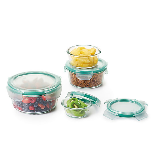 Alternate image 1 for OXO Good Grips® Smart Seal Glass Round Food Storage Set