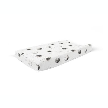goumi Many Moons Changing Pad Cover in Black/Yellow. View a larger version of this product image.