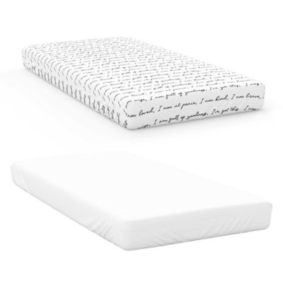 monochrome cot sheets