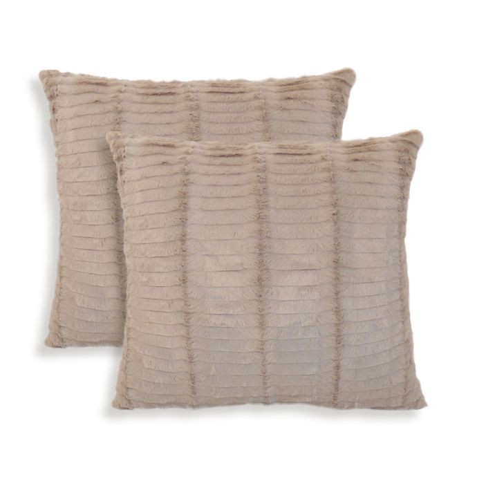 tan throw pillows