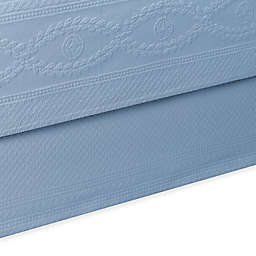 Williamsburg Abby Queen Bed Skirt in Blue