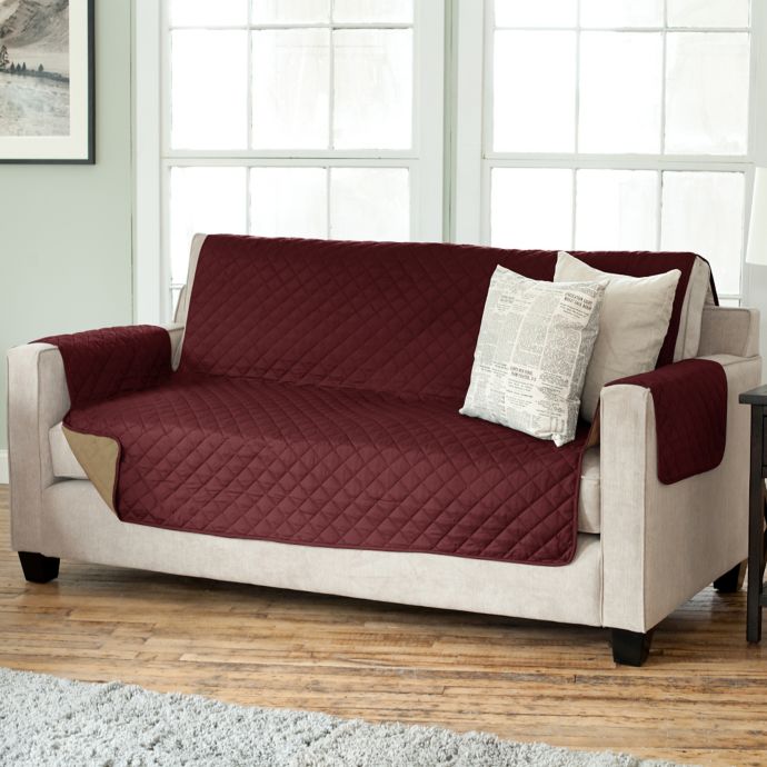 Kaylee Collection Reversible SofaSize Furniture Protectors Bed Bath