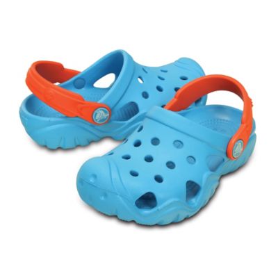 orange kids crocs