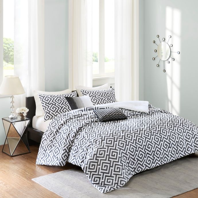 Madison Park Pure Dimitra Comforter Set In Black Bed Bath Beyond