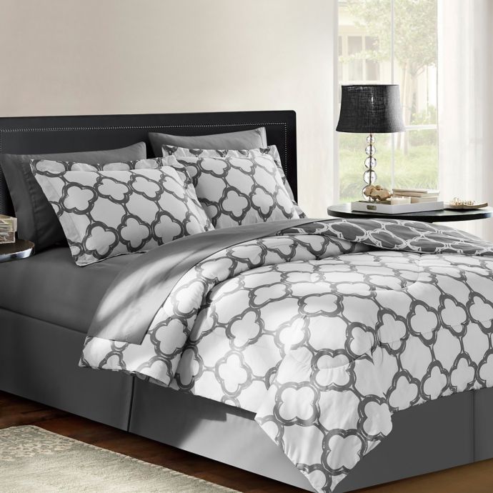 VCNY Galaxy Reversible Comforter Set in Black Bed Bath & Beyond