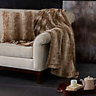 Alternate image 1 for Madison Park Zuri Oversized Reversible Faux-Fur Throw in Tan