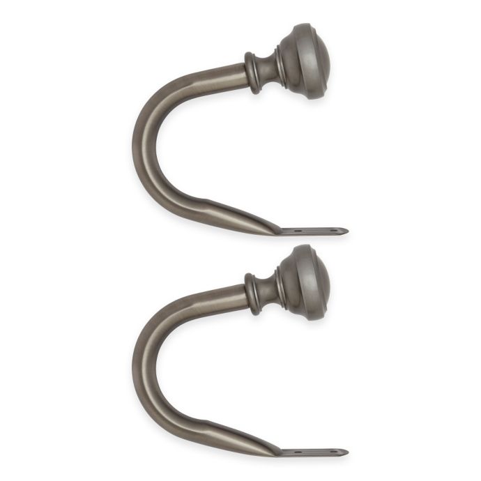Umbra Davis Holdback In Pewter Set Of 2 Bed Bath And Beyond