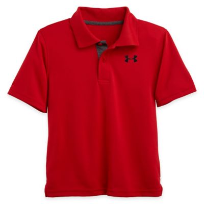 red under armour polo shirt