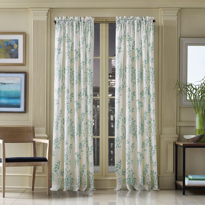 J Queen New York Winslow Botanical Print Window Curtain Panel