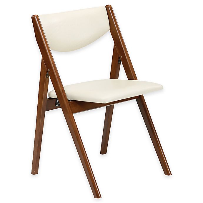 A Frame Wood Folding Chair Bed Bath, Padded Wooden Folding Dining Chairs