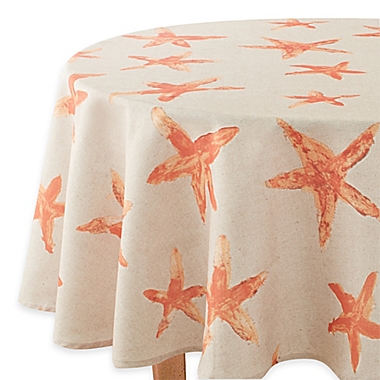 Croscill&reg; Starfish 60-Inch x 84-Inch Oval Tablecloth. View a larger version of this product image.