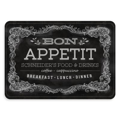 Premium Comfort by Weather Guard&trade; &quot;Bon Appetit&quot; 22-Inch x 31-Inch Kitchen Mat in Black/White