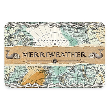 The Softer Side of Weather Guard&trade; Nautical Map 23&quot; x 36&quot; Kitchen Mat. View a larger version of this product image.