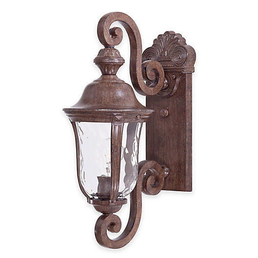 Alternate image 1 for Minka Lavery® Ardmore™ 19.75-Inch 1-Light Wall-Mount Outdoor Lantern in Vintage Rust