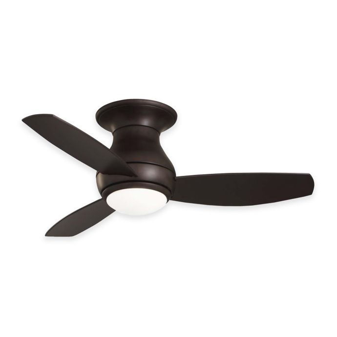 Emerson Curva Sky 44 Inch 2 Light Indoor Outdoor Ceiling Fan In Rubbed Bronze With Remote Control