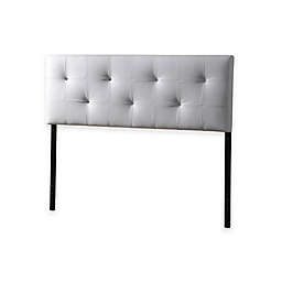 White Leather Headboard Bed Bath Beyond, White Leather Upholstered Headboard