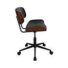 Alternate image 1 for LumiSource&reg; Lombardi Office Chair in Walnut/Black