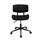 Alternate image 4 for LumiSource&reg; Lombardi Office Chair in Walnut/Black