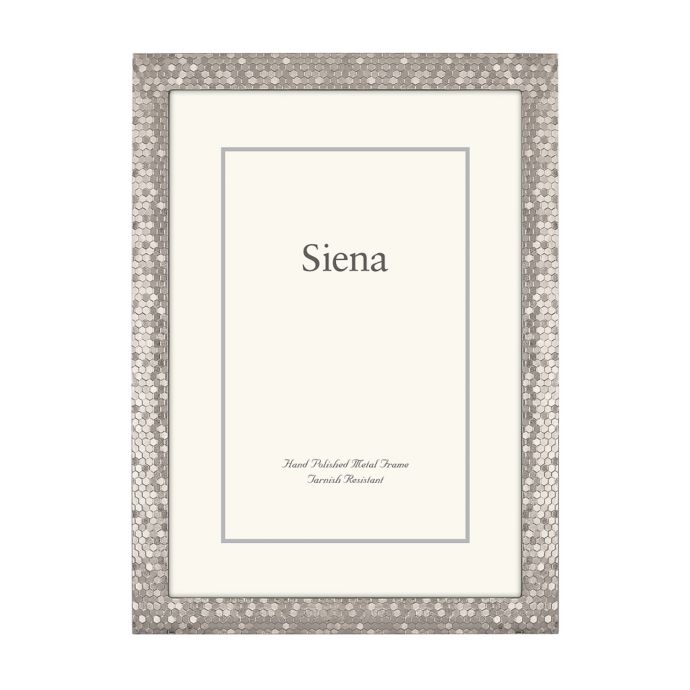 Download Siena Metallics Glitter Frame in Silver | Bed Bath & Beyond