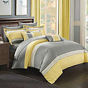 Chic Home Karsa 10-Piece Queen Comforter Set in Yellow