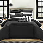 Alternate image 1 for Chic Home Cranston 9-Piece Queen Comforter Set in Black