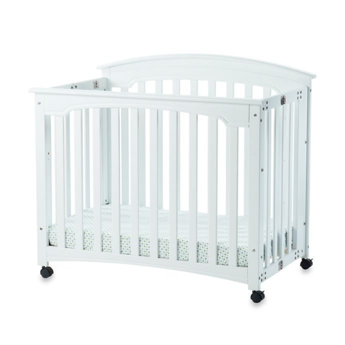 Child Craft Wadsworth Folding Mini Crib In Matte White Buybuy Baby