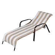 Terry Chaise Lounge Striped Towel