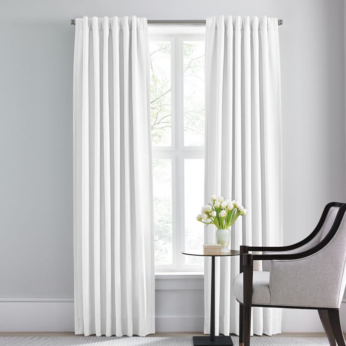 Barbara Barry Modern Drape Rod Pocket/Back Tab Window Curtain Panel