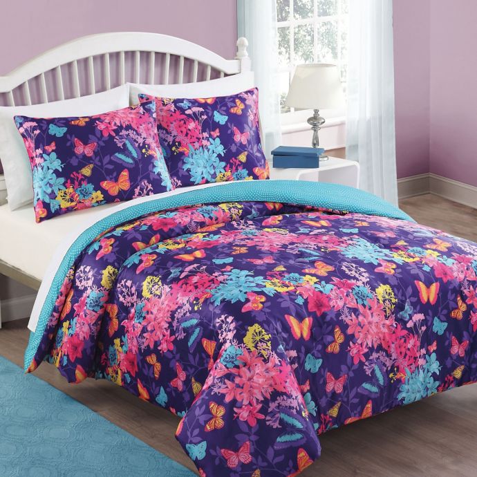 Bella Butterfly 2 Piece Comforter Set Bed Bath And Beyond