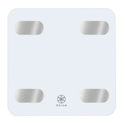 Gaiam&reg; Bluetooth&reg; Smart Bathroom Scale in White