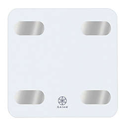 Gaiam® Bluetooth® Smart Bathroom Scale in White