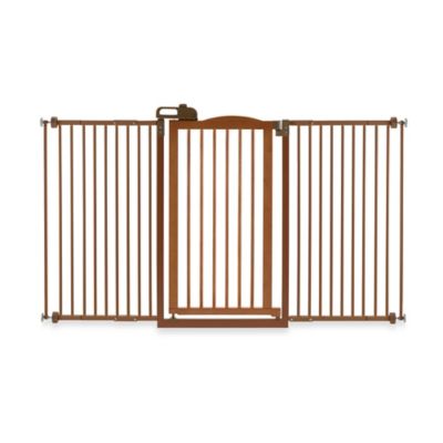 Richell&reg; Tall One-Touch Gate II Wide Pressure Mount Step-Through Pet Gates