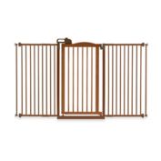 Richell&reg; Tall One-Touch Gate II Wide Pressure Mount Step-Through Pet Gates