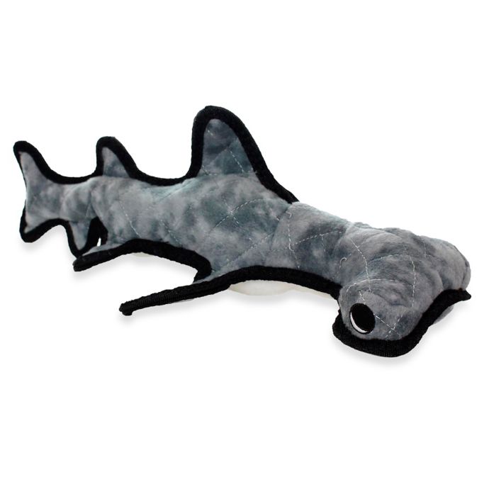 Tuffy® HammerHead Shark Squeaker Dog Toy in Grey | Bed Bath and Beyond