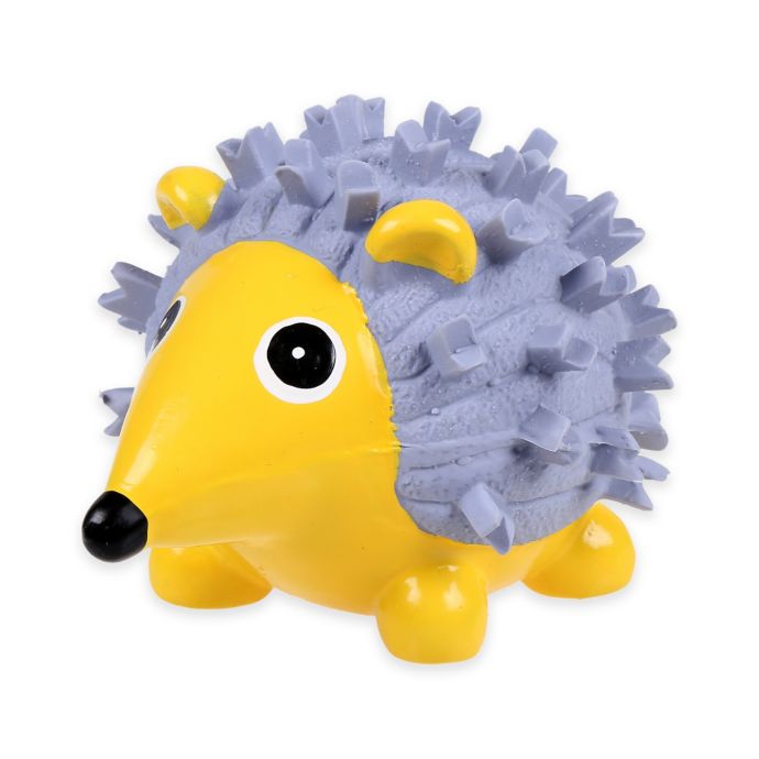 HuggleHounds® Violet the Hedgehog Dog Toy in Violet/Yellow Bed Bath
