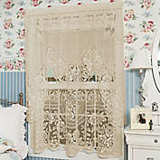 Heritage Lace&reg; Victorian Rose 30-Inch Window Curtain Tier in Ecru