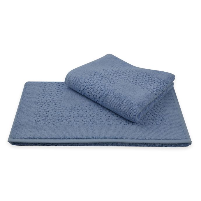 Classic Turkish Towel MeiTal Sculpted Bath Mat (Set of 2) Bed Bath and Beyond Canada