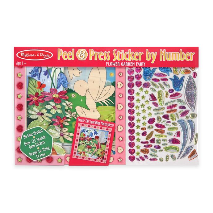melissa and doug stamp a scene fairy garden
