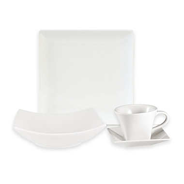 Everyday White&reg; by Fitz and Floyd&reg; Hard Square Dinnerware Collection. View a larger version of this product image.