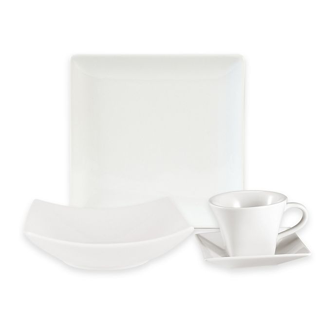 Alternate image 1 for Everyday White® by Fitz and Floyd® Hard Square Dinnerware Collection