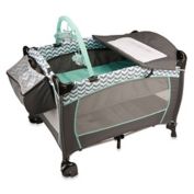 Evenflo&reg; Portable BabySuite&reg; Deluxe Playard in Spearmint Spree