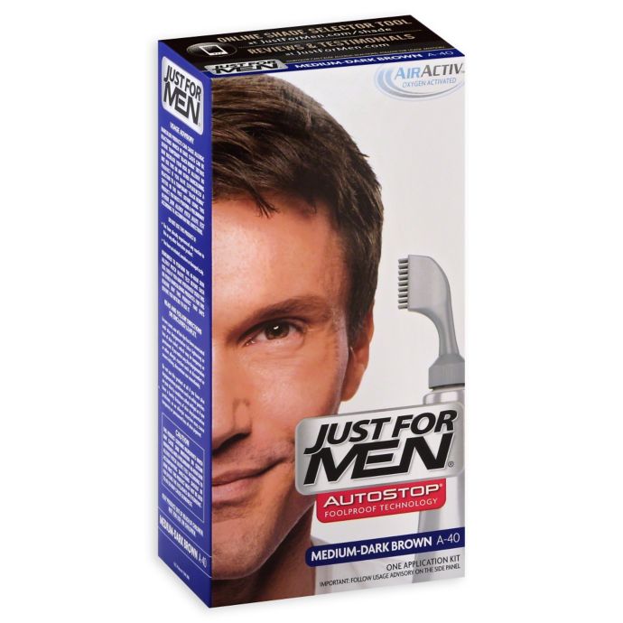 Just For Men Auto Stop Hair Color In Medium Dark Brown Bed Bath