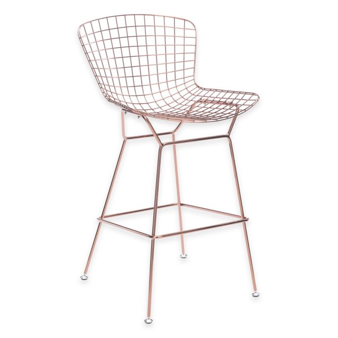 Zuo® Wire Chairs in Rose Gold Bed Bath & Beyond