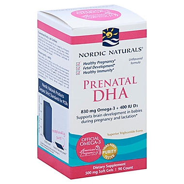 Nordic Naturals&reg; 90-Count Prenatal DHA Vitamins. View a larger version of this product image.