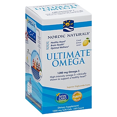 Nordic Naturals&reg; 60-Count Ultimate Omega Soft Gel Supplement. View a larger version of this product image.
