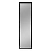 NeuType 55-Inch x 16-Inch Full-Length Hanging Door Mirror in Black