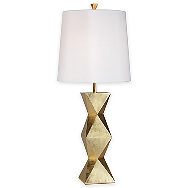 Pacific Coast&reg; Lighting Ripley Table  Lamp with Tapered Drum Shade in Gold. View a larger version of this product image.
