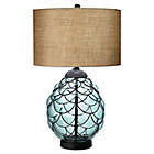 Alternate image 0 for Pacific Coast&reg; Lighting Pacific Glass Table Lamp in Blue with Drum Shade