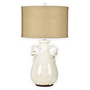 Pacific Coast&reg; Lighting Urban Pottery Table Lamp in White with Drum Shade