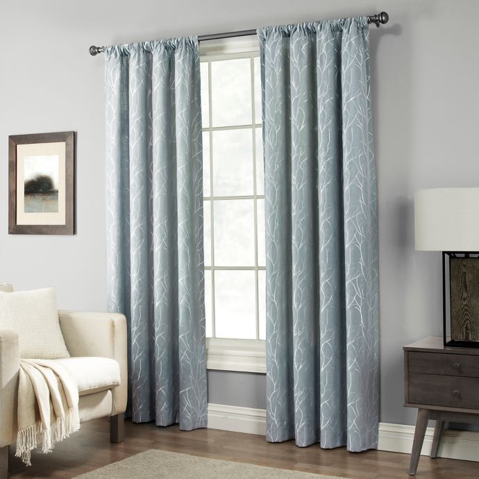 Pinehurst Rod Pocket Window Curtain Panel (Single) Bed Bath and